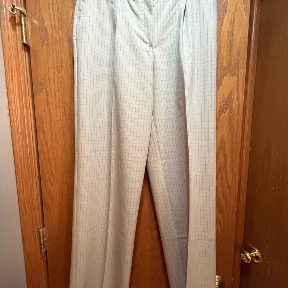 NWT! Rachel Zoe Beige High-Rise Straight Leg Pants